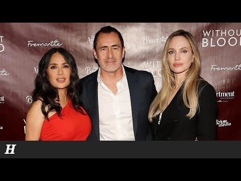 Angelinajolie, SalmaHayek,ZahraJoliepitt Attended Without Blood Special Screening 💘