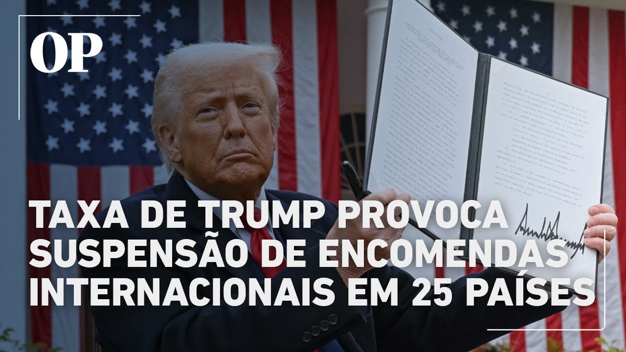 Tarifas de Trump levam 25 países a suspenderem envios postais aos EUA