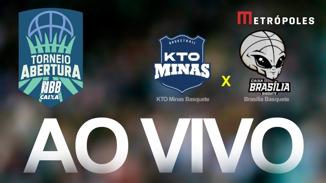 TORNEIO ABERTURA NBB – KTO MINAS x BRASÍLIA BASQUETE – AO VIVO E COM IMAGENS – 02.10.25