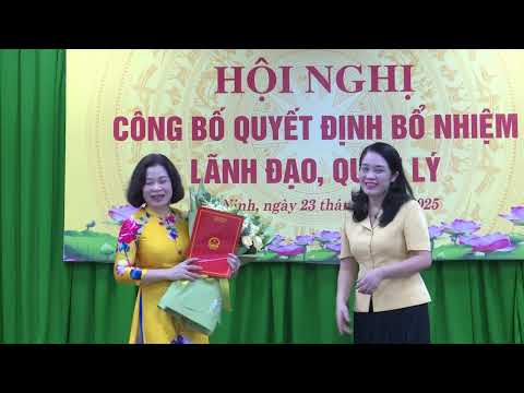 Công bố quyết định bổ nhiệm lãnh đạo quản lý Trung tâm Kiểm soát bệnh tật Bắc Ninh số 1