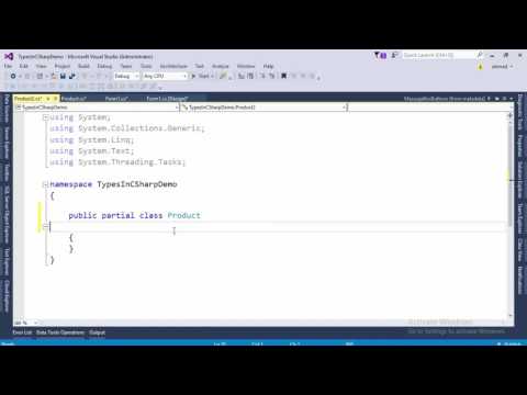 21 Partial Class in CSharp  (Arabic)