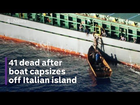 Migrant shipwreck: 41 killed after boat capsizes off Italian coast