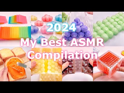 【ASMR】⭐️2024年マイベストスライム総集編⭐️【音フェチ】2024 My Best ASMR Compilation