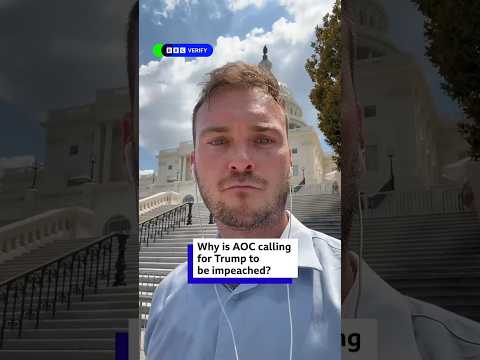 Why is AOC calling for US President Donald Trump to be impeached? #Trump #US #BBCNews