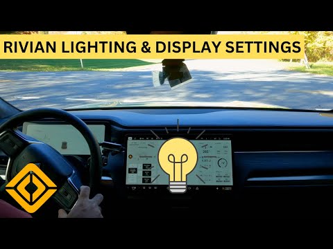 Rivian R1T R1S Light & Display Settings