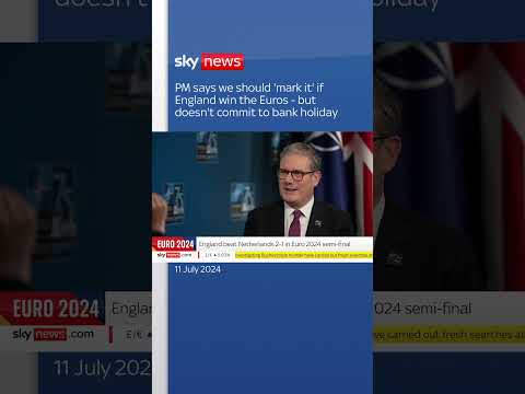 PM says we should 'mark it' if England wins Euros