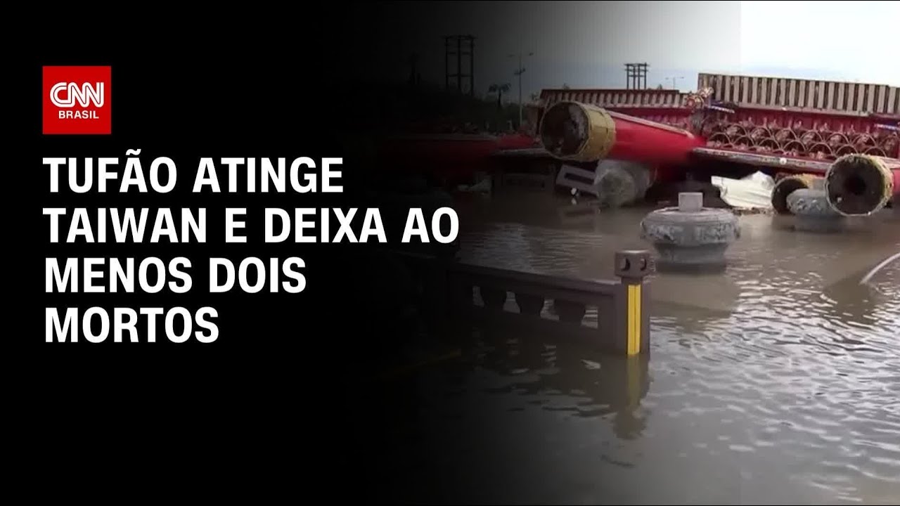 Passagem de tufão por Taiwan deixa pelo menos dois mortos | LIVE CNN