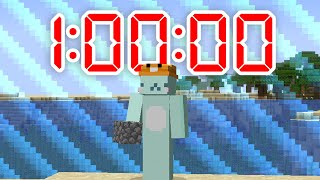 『1時間』でワールドボーダー行ってみた！【マイクラ】