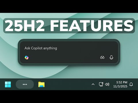New Windows 11 25H2 Features – New Taskbar Search with Copilot (How to Enable)