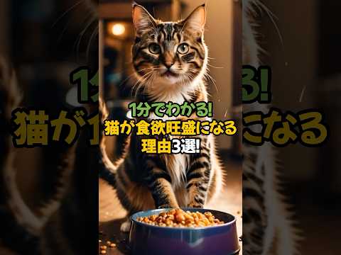 【食欲の秋到来】猫が食欲旺盛になる理由3選!🐾1分で解説!