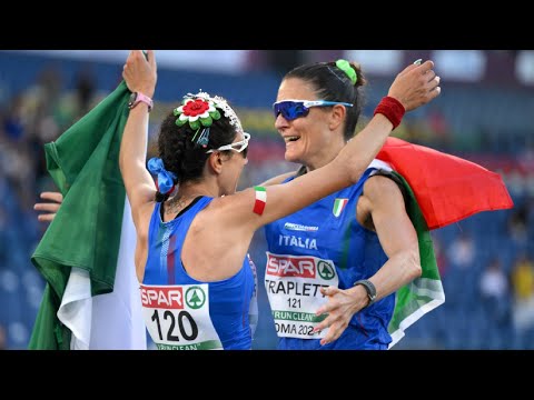 Oro di Palmisano e argento di Trapletti nella 20 Km di marcia - Europei di Atletica 07/06/2024