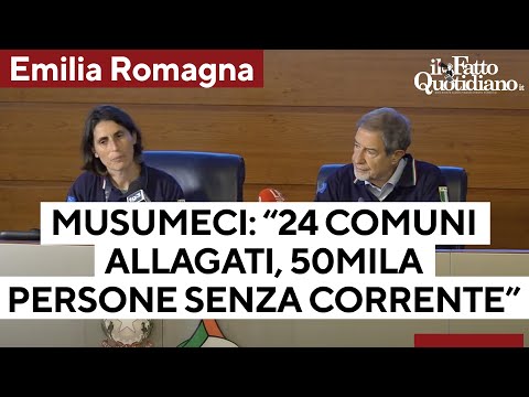 Emilia Romagna, Musumeci: "24 comuni allagati, 50 mila senza corrente". I numeri dell'alluvione