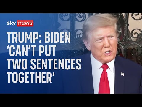 Trump: Biden 'can't put two sentences together' as world could face 'WWIII'