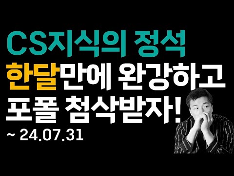 CS지식 한달만에 완강하고 포트폴리오 첨삭받자