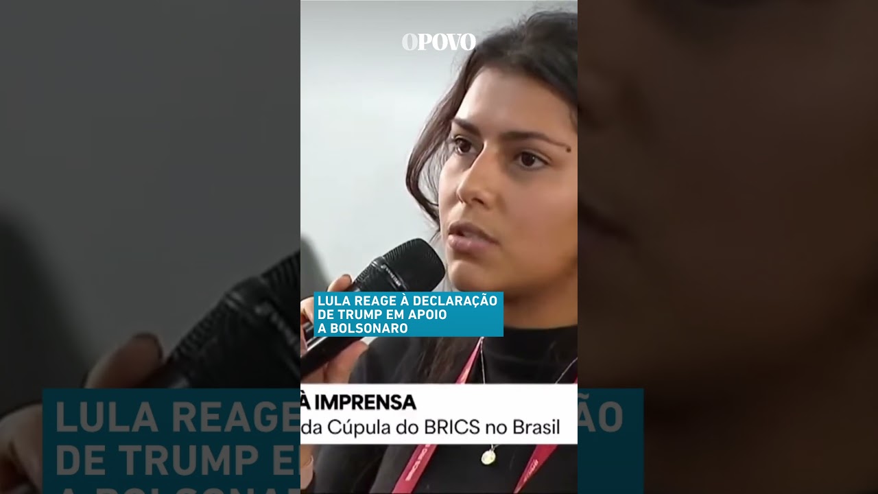 Lula reage à declaração de Trump em apoio a Bolsonaro Dê palpite na sua vida e não na nossa