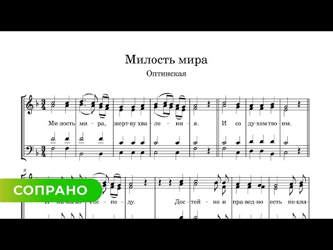 Милость мира - Оптинская (сопрано)