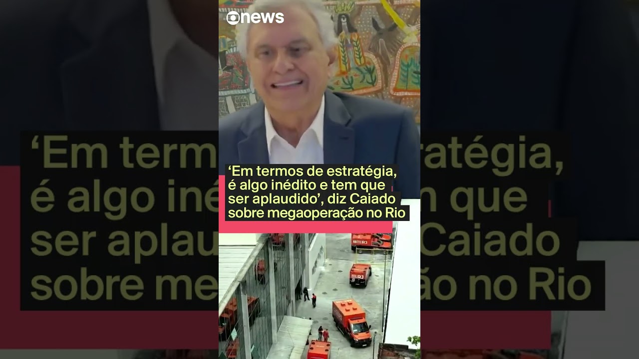 Em termos de estratégia é algo inédito e tem que ser aplaudido diz Caiado sobre megaoperação  TV Online Em termos de estratégia é algo inédito e tem que ser aplaudido diz Caiado sobre megaoperação