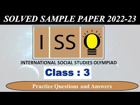 CLASS 3 | ISSO 2022-23 | National Social Studies Olympiad Exam | Solved Sample Paper | Olympiad