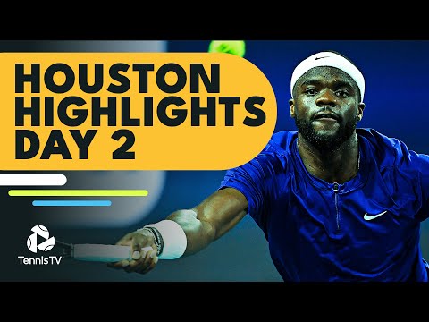 Tiafoe Battles Giron; Kyrgios, Garin & Brooksby In Action | Houston 2022 Highlights Day 2