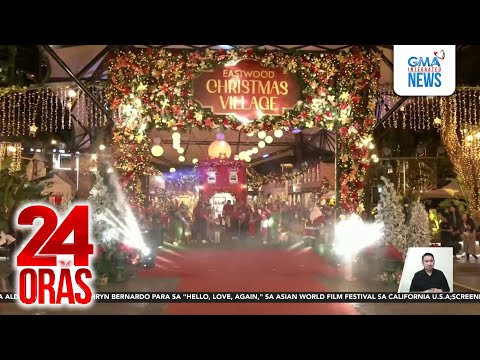 Christmas village na may cute performance ng mga little santa, tinunghayan ng mga... | 24 Oras