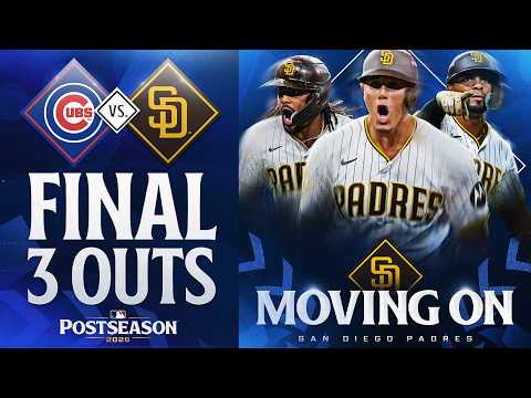 FINAL 3 OUTS: <strong>Mason</strong> Miller finishes off a Padres SWEEP of the Cubs in the NL Wild Card Series! 🏄‍♂️