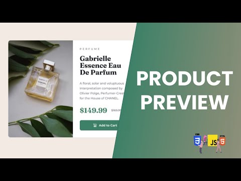 Build a Responsive Product Preview Card with HTML and CSS