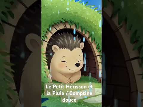 Comptine poétique pour enfants.🌧️ Découvre d’autres chansons apaisante #enfant #comptine #hérisson