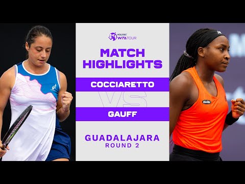 Elisabetta Cocciaretto vs. Coco Gauff | 2022 Guadalajara Round 2 | WTA Match Highlights