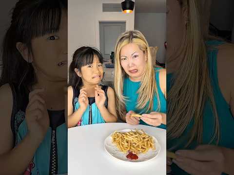 OMG 🤯 Is this what we eat every day? 🍟😂 LeoNata family