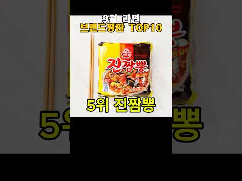 9월 라면 브랜드평판 TOP10
