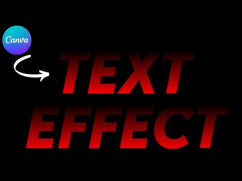 How to Make Amazing Typography Text Effect in Canva || Typography Text Effect on Canva