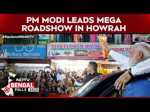 High Turnout Boost For BJP? PM Modi Leads Mega Roadshow In Howrah