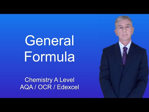 A Level Chemistry Revision “General Formula”