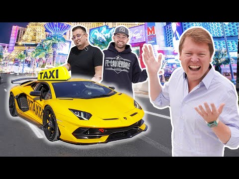 Riding in Style: Shmee150's Thrilling Adventure in an Aventador SVJ Taxi at SEMA