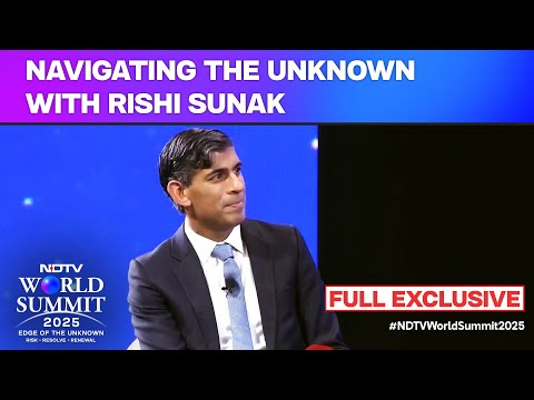 Rishi Sunak Interview | NDTV World Summit: Navigating The Unknown With Rishi Sunak