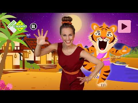 KINDERYOGA: WAAR IS  TIJGER? ZOEK MEE DOOR INDIA | Yoga mee met Roos | NPO Zappelin