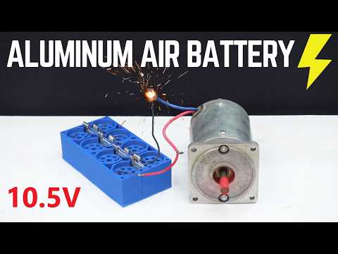 How to make 10.5V Aluminum Air Battery without CARBON ( GIANT Size ) - EP.4