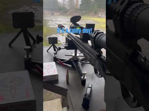 It’s a rainy day at the range with the 338 Lapua
