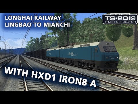 Train Simulator 2019: Longhai Railway - Lingbao to Mianchi with China Railway HXD1 Iron8 A