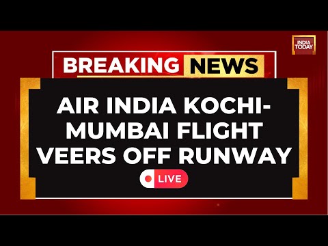 LIVE: Air India Flight AI‑2744 Veers Off Wet Runway at Mumbai, Engine Damaged & Tyres Burst