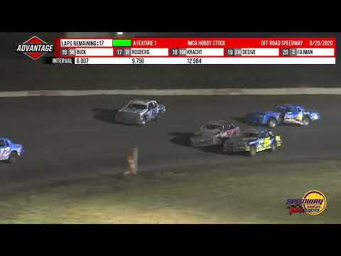 Bob Haase Memorial | Hobby Stock Features | Off Road Speedway | 8-29-2020 - dirt track racing video image