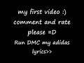 run dmc adidas lyrics
