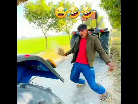 John Deere Vs Sonalika tractor ka tochan 😅🤣🚜 #joni bhai ne Ki Thodi Si Masti #youtube #short #edit