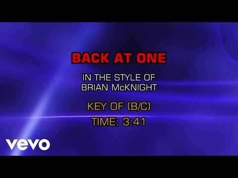 Brian McKnight - Back At One (Karaoke) - UCQHthJbbEt6osR39NsST13g