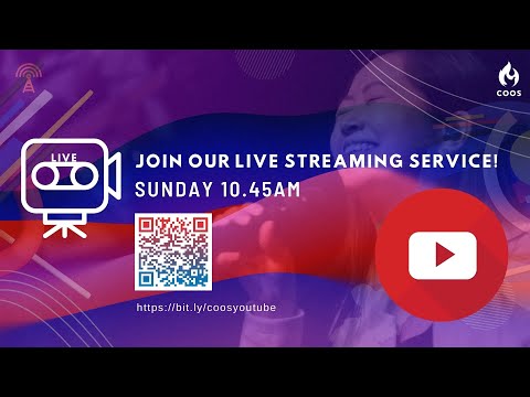 12 June, Sun  10.45am: COOS Service Live Stream