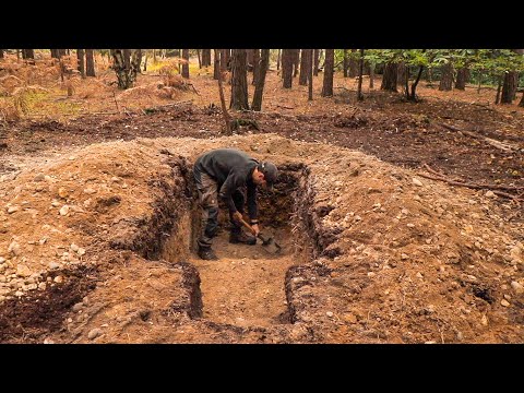 5 Survival Shelters with Spade, Axe and Saw: Underground Bushcraft Dugout