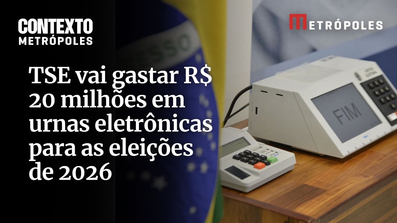 TSE vai gastar R$ 20 milhões em urnas eletrônicas para as eleições de 2026