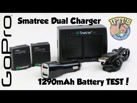 Smatree Dual GoPro Hero 3/3+ Battery Charger + 1290mAh Battery Test! - UC52mDuC03GCmiUFSSDUcf_g