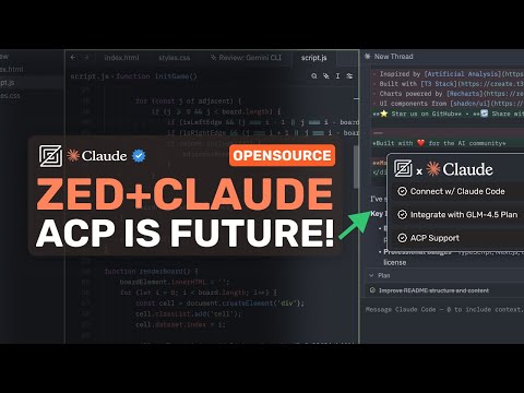 Zed+Claude Code/GLM Code & ACP Overview: You need to KNOW ABOUT THIS!