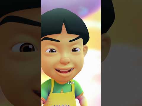 🌟Ada ke yang baru pukul 2pm tapi dah termimpi pergi bazaar Ramadan? 😄🍗📱 #UpinIpin #shorts